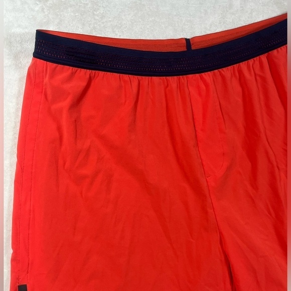 Rhone XXL Athletic Shorts Amber Red Stretch Performance Wicking EUC - Picture 7 of 10